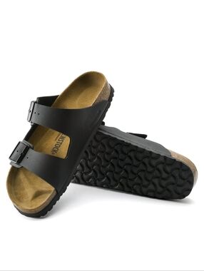 BIRKENSTOCK | #0051793 Arizona two-strap slip-on cork leather unisex sandals